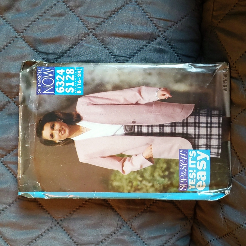 Butterick See & Sew Easy Sewing Pattern Jacket, Skirt and Blouse